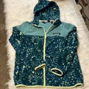 Land end  Kids Blue and Yellow Tie-Dye Jacket